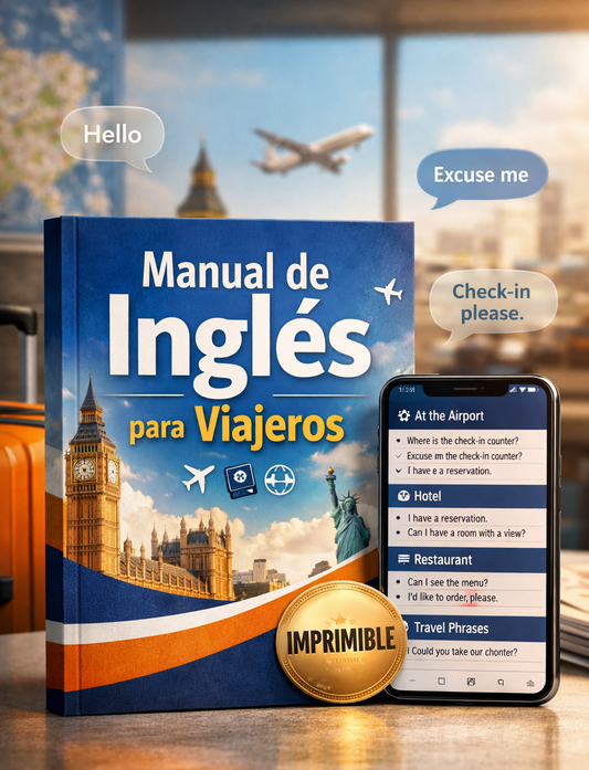 Manual de Inglés para Viajeros (+5 Bonus de REGALO🎁)