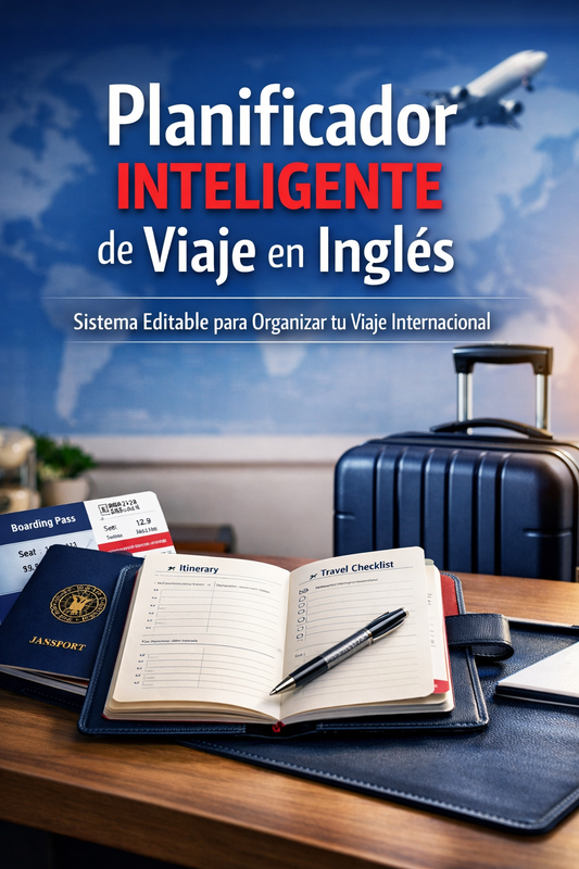 Planificador Editable de Viajes en Inglés